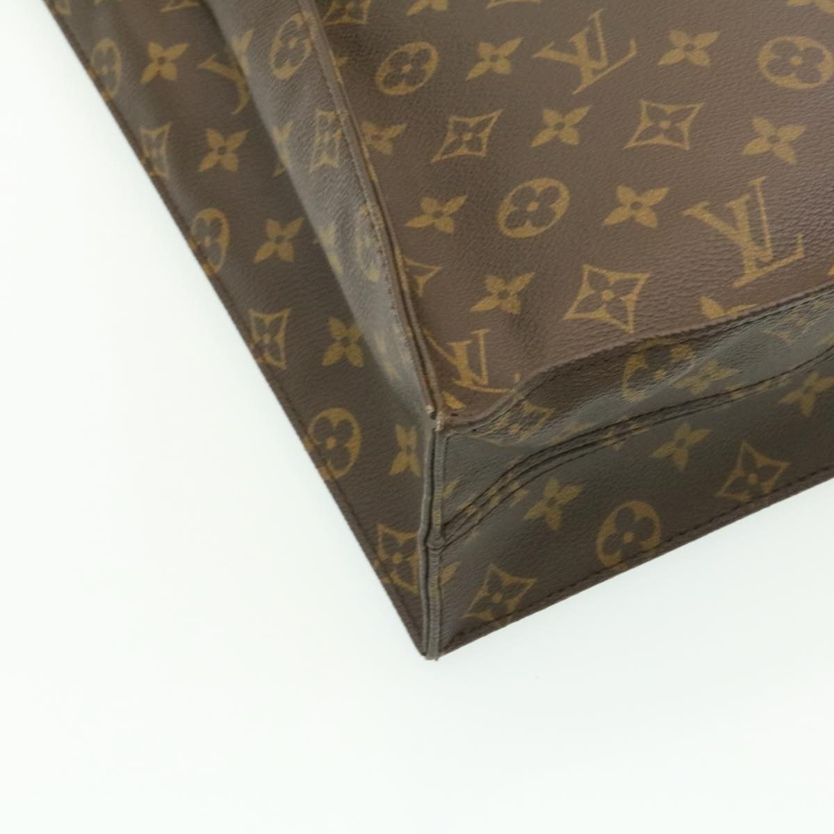 LOUIS VUITTON Monogram Sac Plat Hand Bag M51140 LV Auth am1725g