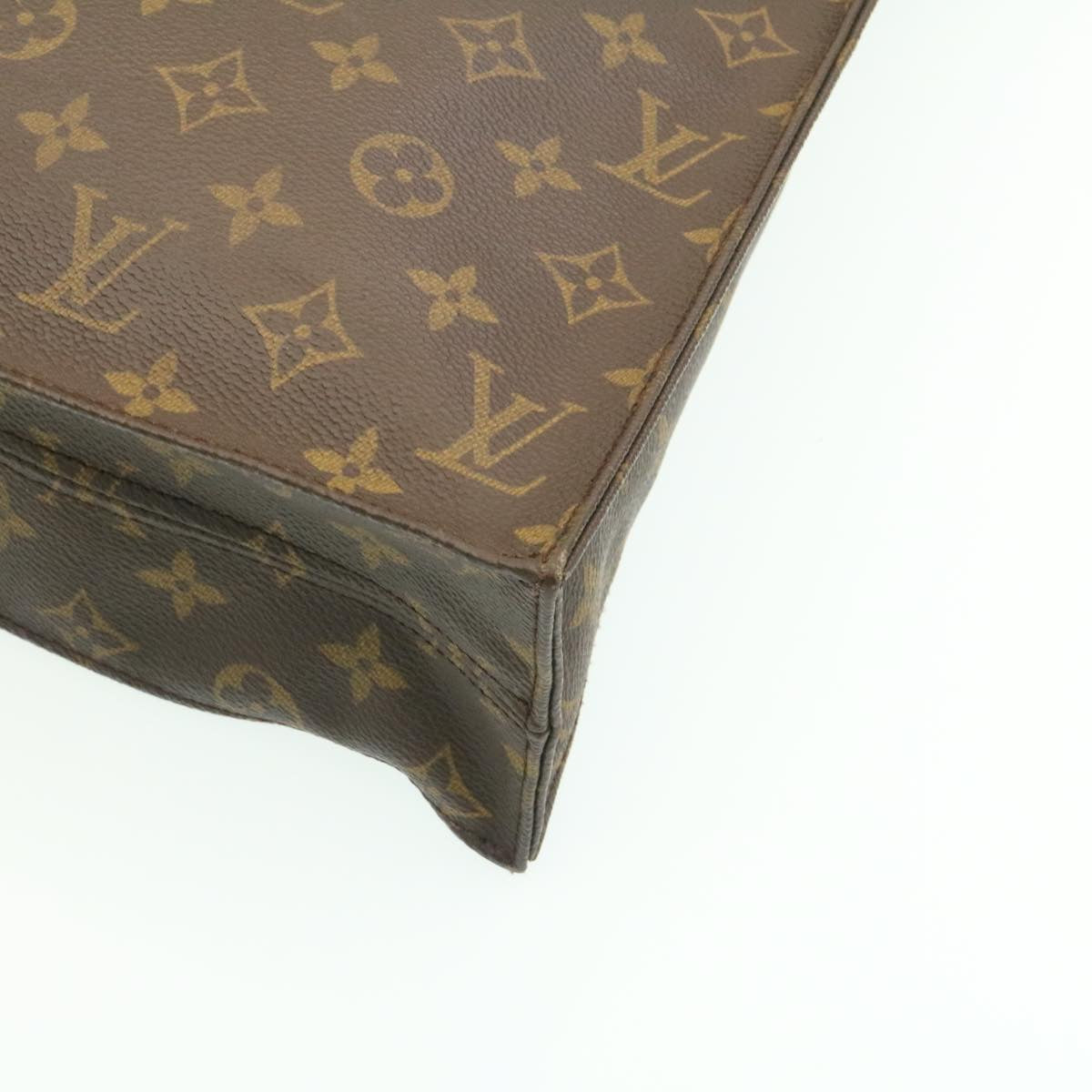 LOUIS VUITTON Monogram Sac Plat Hand Bag M51140 LV Auth am1725g