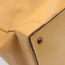 LOUIS VUITTON Epi Steamer Bag Boston Bag Beige LV Auth am1805g-14