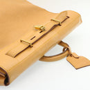 LOUIS VUITTON Epi Steamer Bag Boston Bag Beige LV Auth am1805g-7