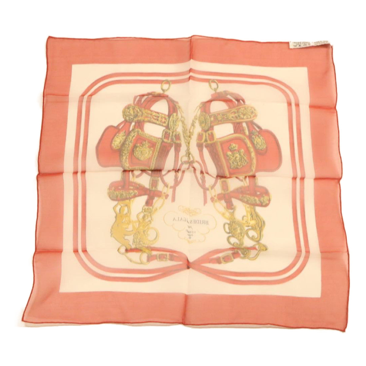 HERMES Carre Handkerchief BRRIDES de GALA par Silk Red Auth am1808g