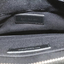 SAINT LAURENT Clutch Bag Leather Black Auth am1932gA-9