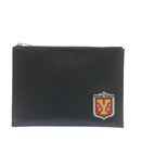 SAINT LAURENT Clutch Bag Leather Black Auth am1932gA-13