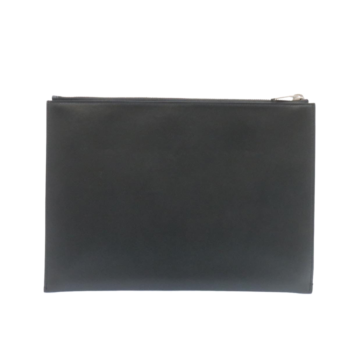 SAINT LAURENT Clutch Bag Leather Black Auth am1932gA - 0