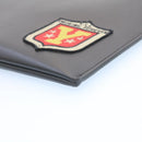 SAINT LAURENT Clutch Bag Leather Black Auth am1932gA-8