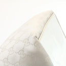 GUCCI Sherry Line GG Canvas Tote Bag Silver Blue Auth am1955g-15