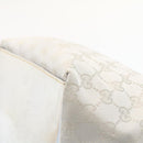 GUCCI Sherry Line GG Canvas Tote Bag Silver Blue Auth am1955g-16