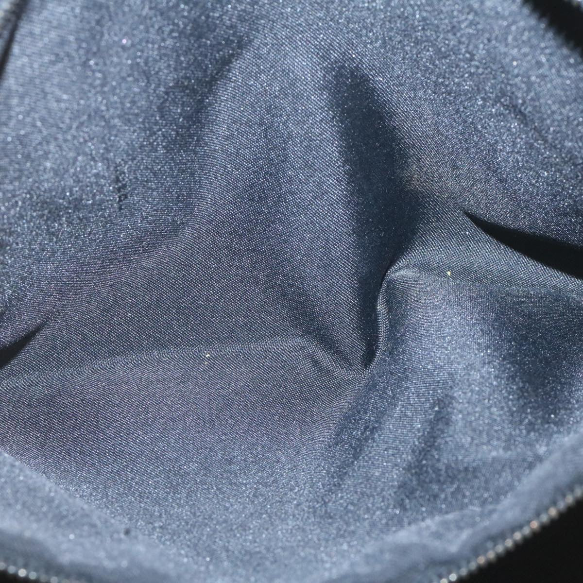 FENDI Zucchino Canvas Hand Bag Canvas Black Auth am2016g