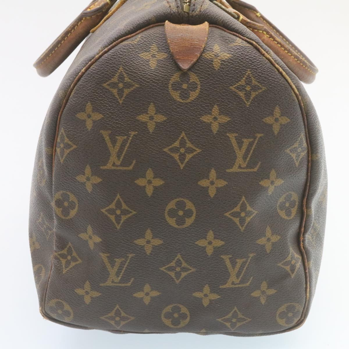 LOUIS VUITTON Monogram Speedy 35 Hand Bag M41524 LV Auth am2030g