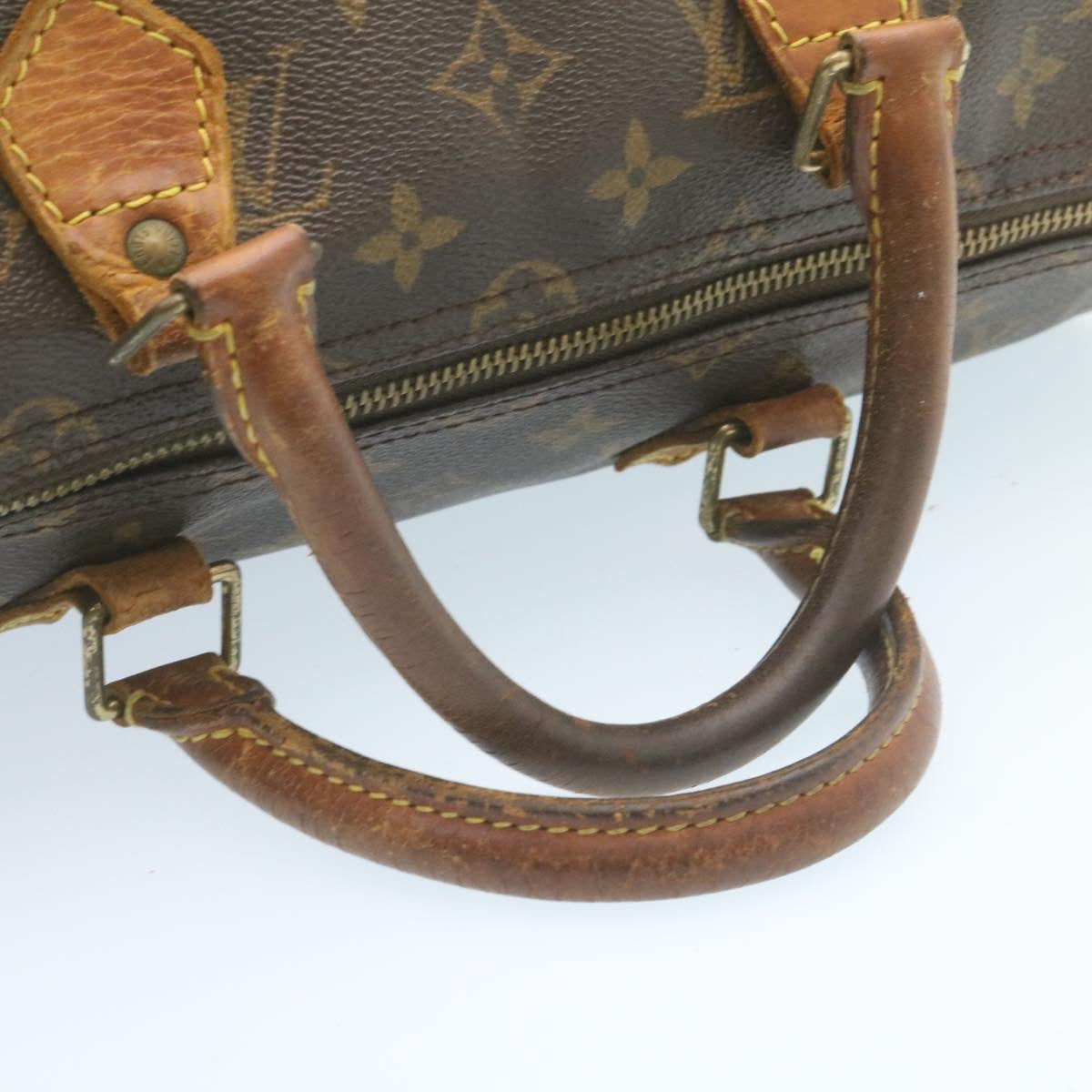 LOUIS VUITTON Monogram Speedy 35 Hand Bag M41524 LV Auth am2030g