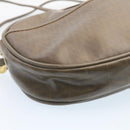 VALENTINO Shoulder Bag Leather Brown Auth am2048g-8