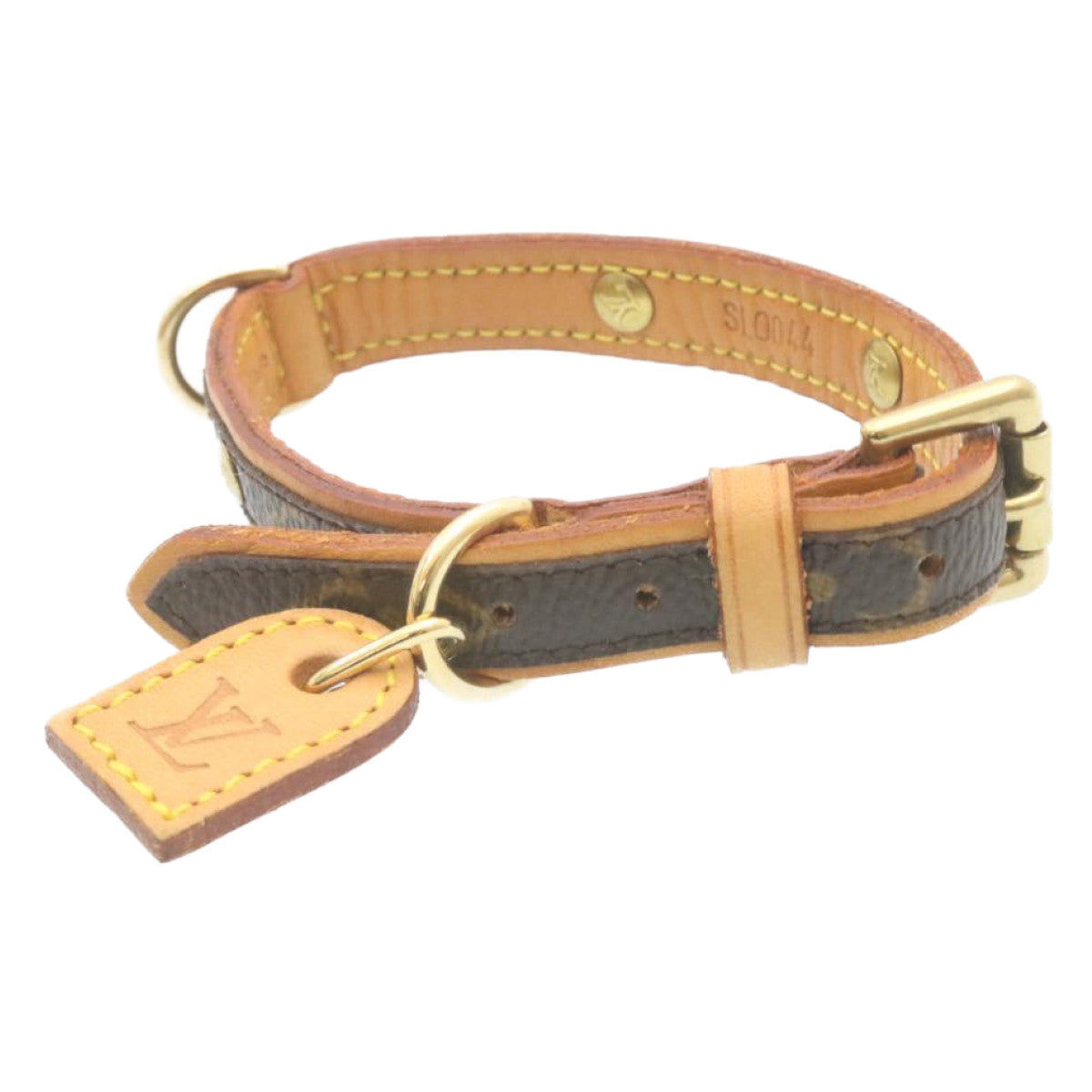 LOUIS VUITTON Monogram Collier Baxter PM Dog Leash M58072 LV Auth am2056g