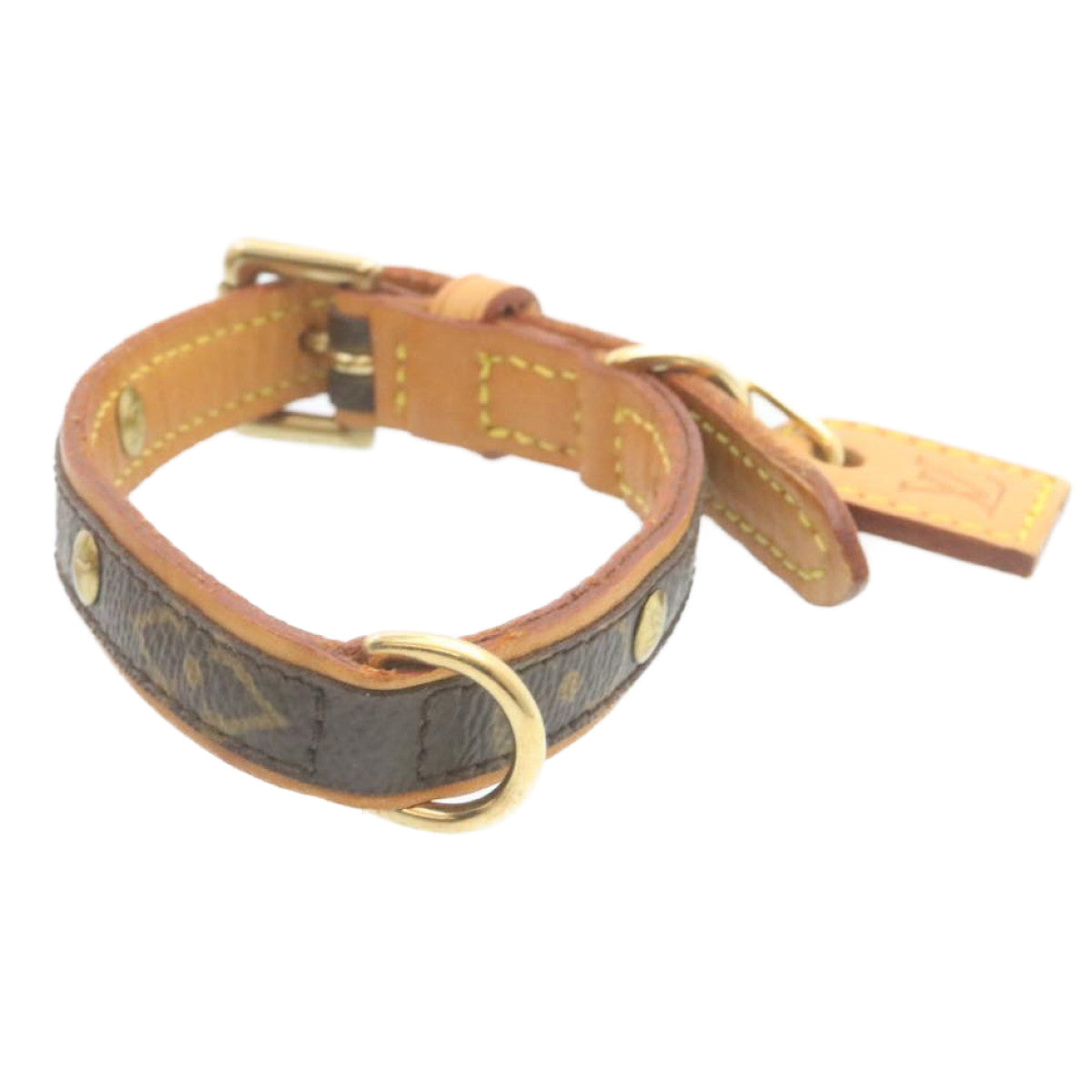 LOUIS VUITTON Monogram Collier Baxter PM Dog Leash M58072 LV Auth am2056g