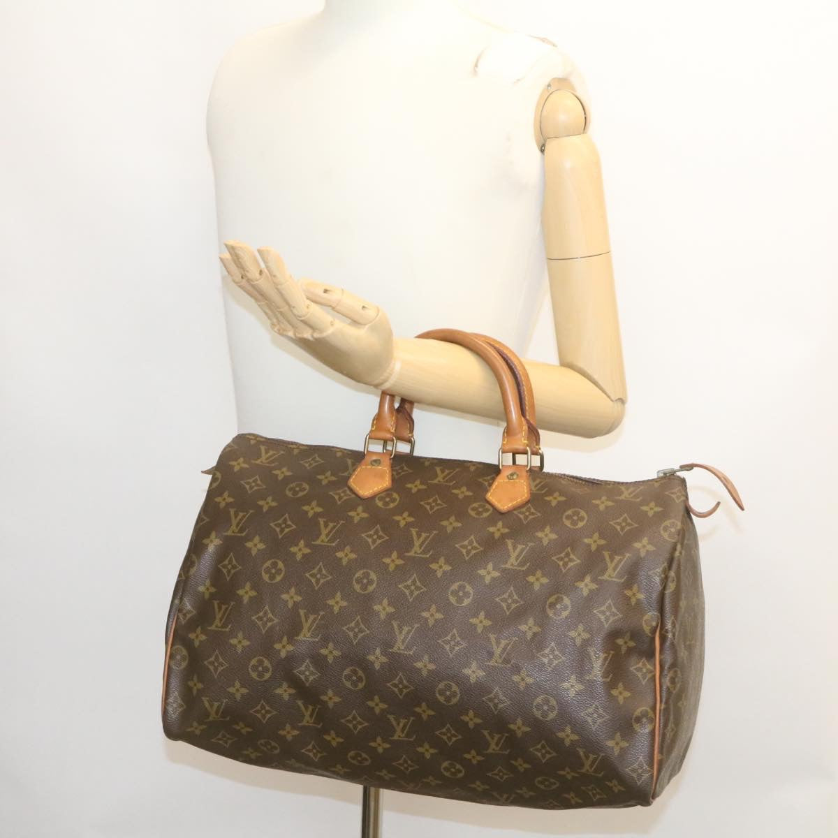 LOUIS VUITTON Monogram Speedy 40 Hand Bag M41522 LV Auth am2061g