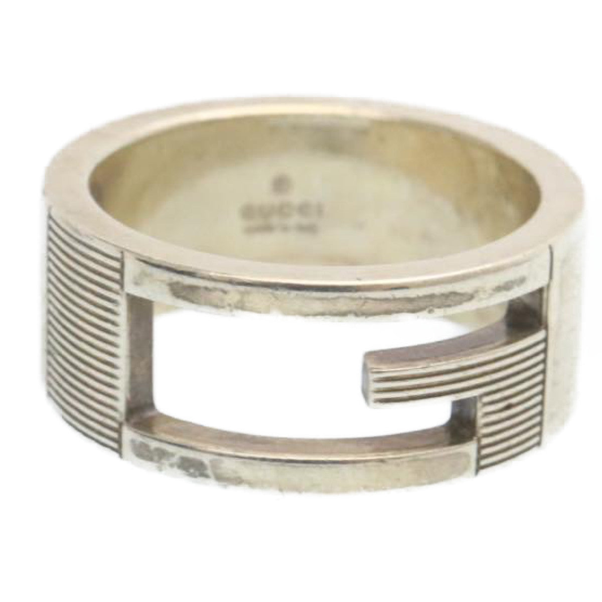 GUCCI Ring 2 Set size 7 and 16 Silver Auth am2085g - 0