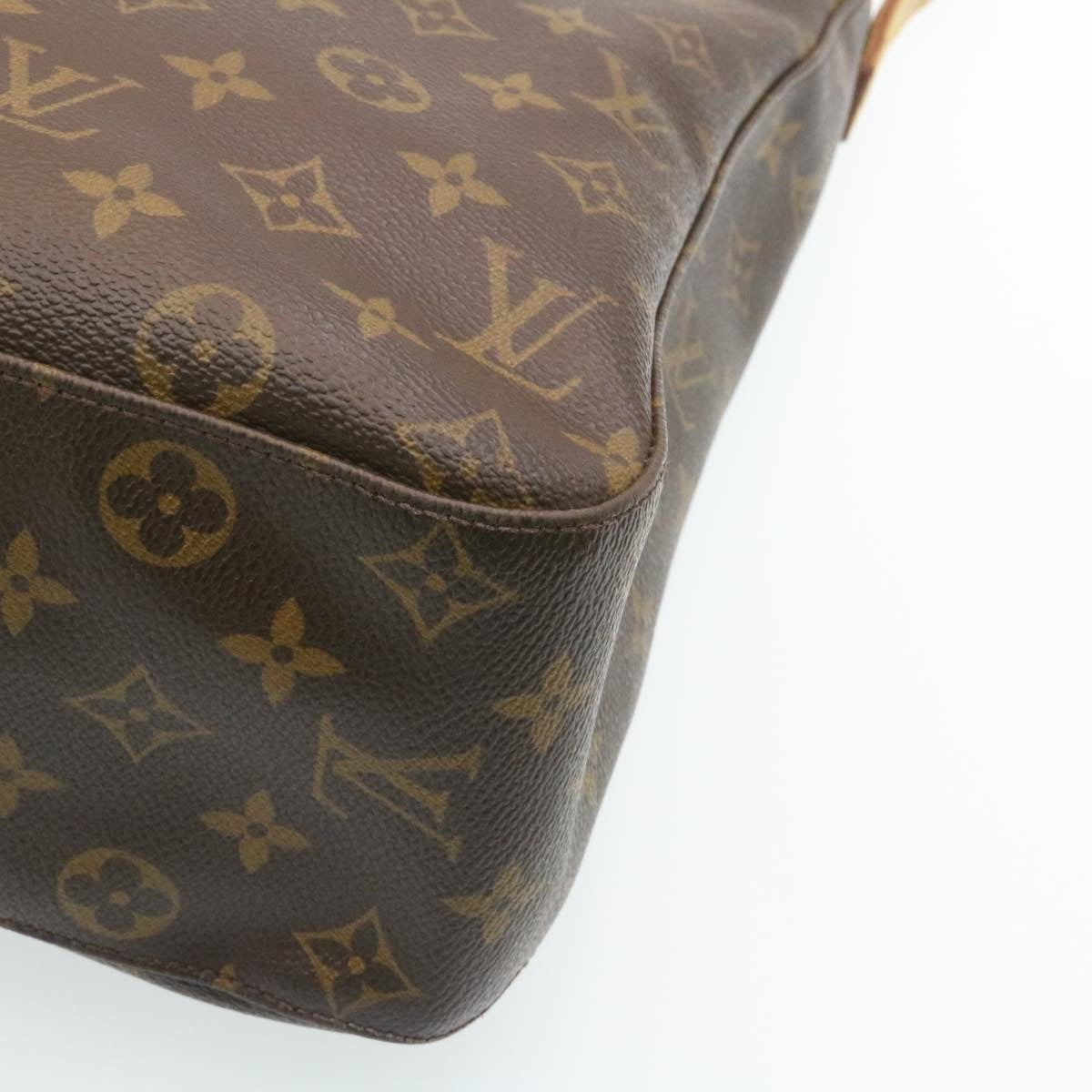 LOUIS VUITTON Monogram Looping GM Shoulder Bag M51145 LV Auth gt2120