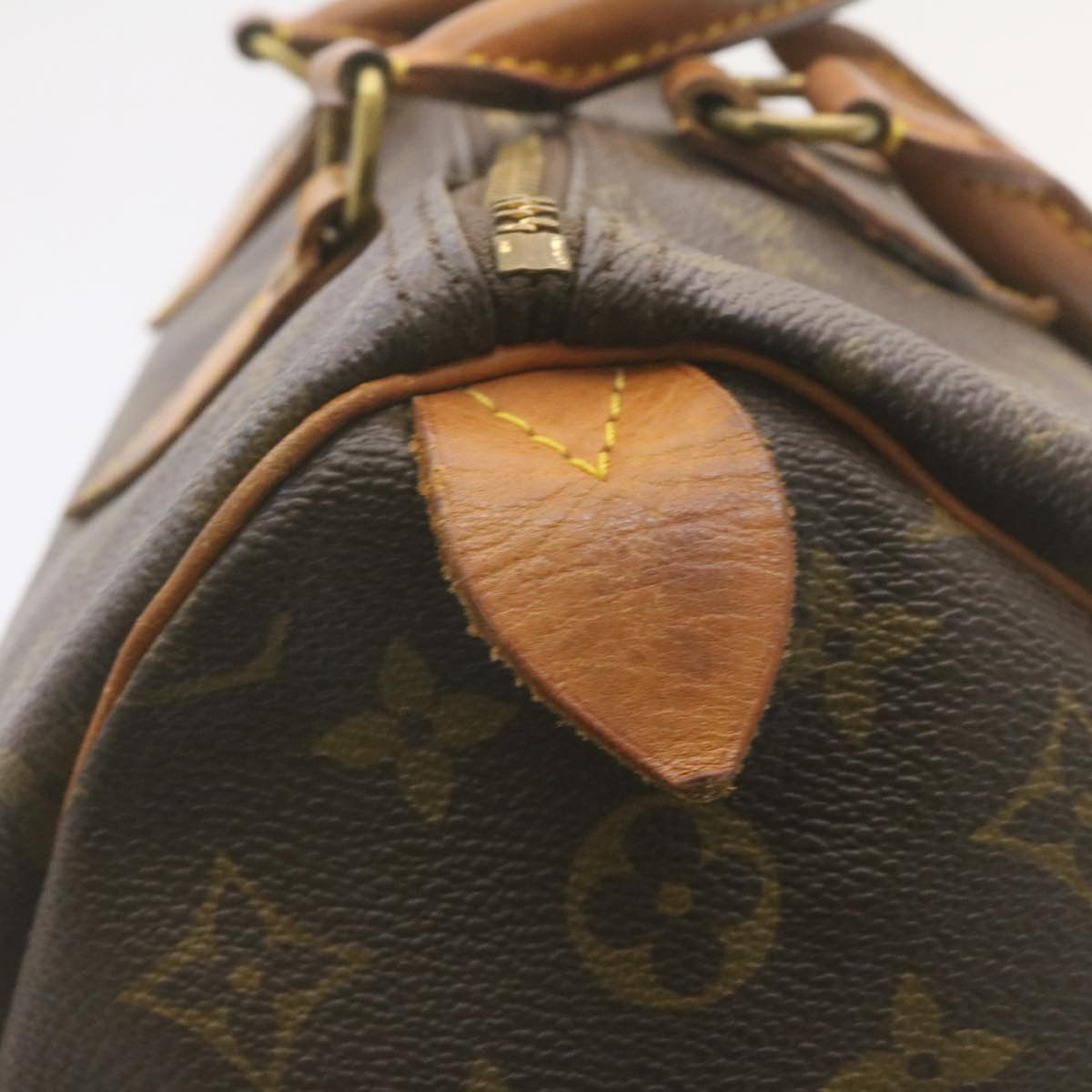 LOUIS VUITTON Monogram Speedy 35 Hand Bag M41524 LV Auth am2133g