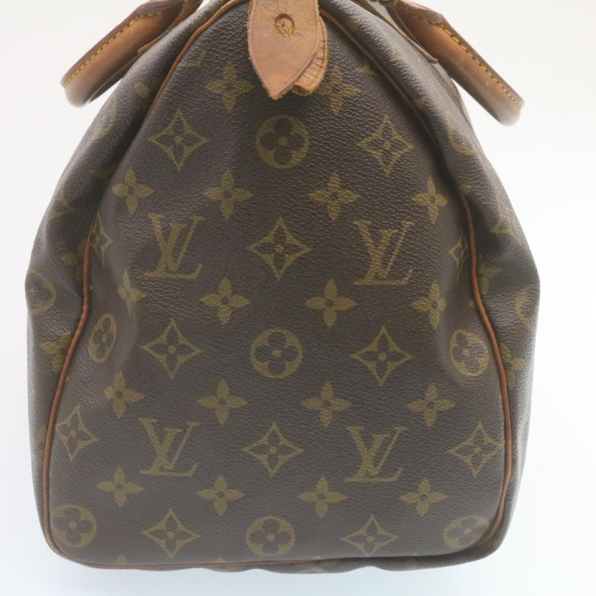 LOUIS VUITTON Monogram Speedy 35 Hand Bag M41524 LV Auth am2133g