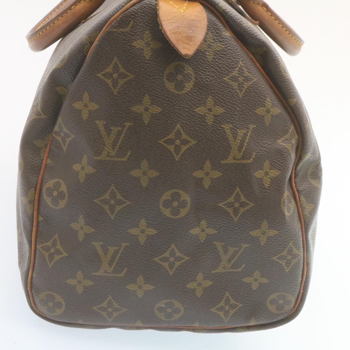 LOUIS VUITTON Monogram Speedy 35 Hand Bag M41524 LV Auth am2133g