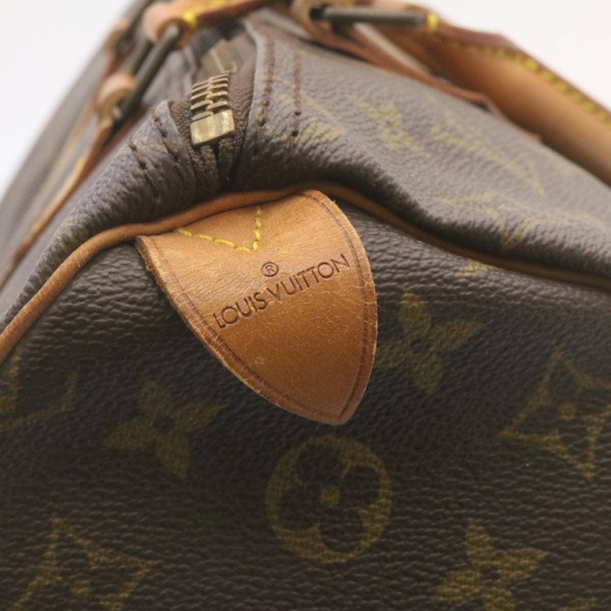 LOUIS VUITTON Monogram Speedy 35 Hand Bag M41524 LV Auth am2134g