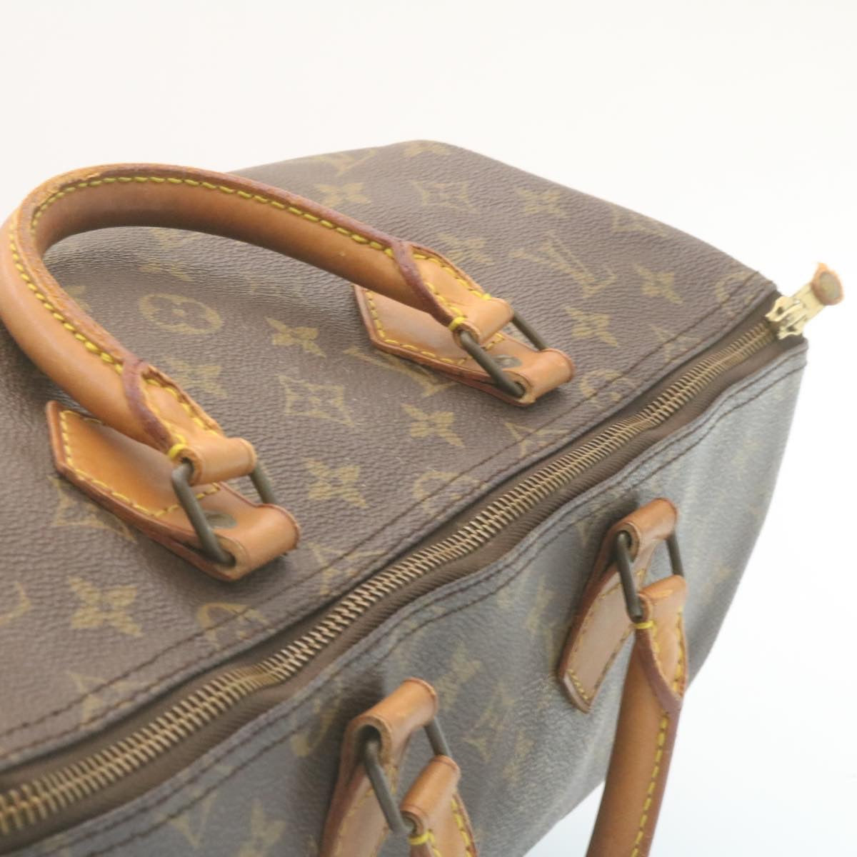 LOUIS VUITTON Monogram Speedy 35 Hand Bag M41524 LV Auth am2134g