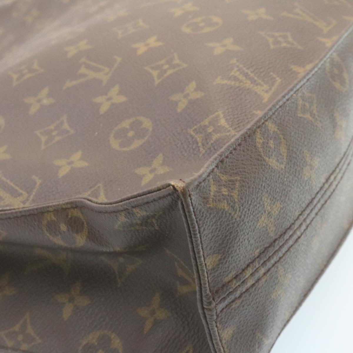 LOUIS VUITTON Monogram Sac Plat Hand Bag M51140 LV Auth am2146g