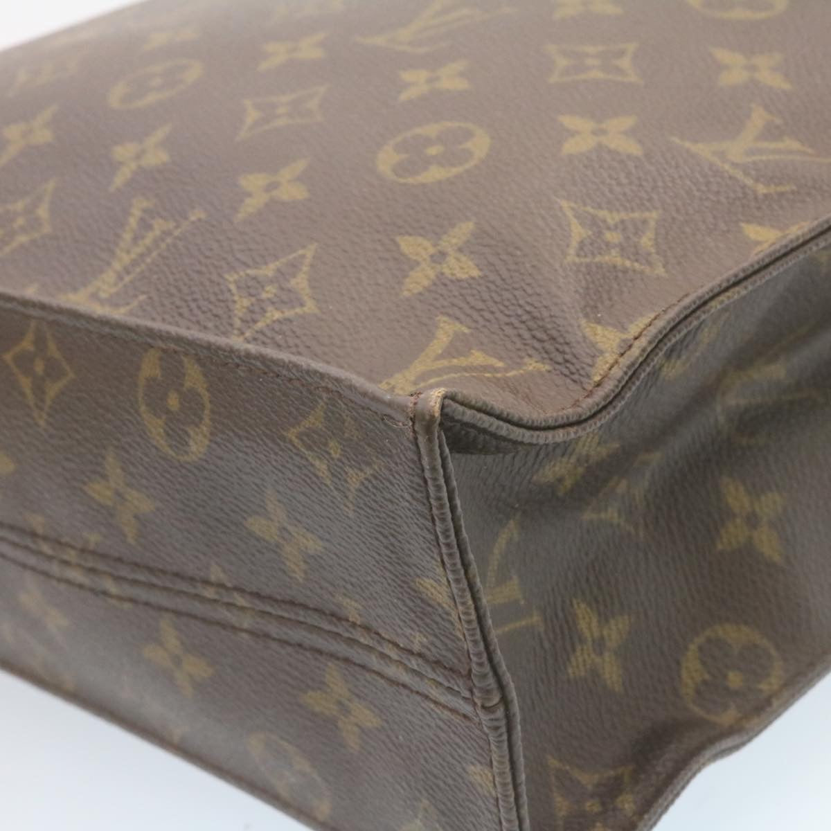 LOUIS VUITTON Monogram Sac Plat Hand Bag M51140 LV Auth am2146g