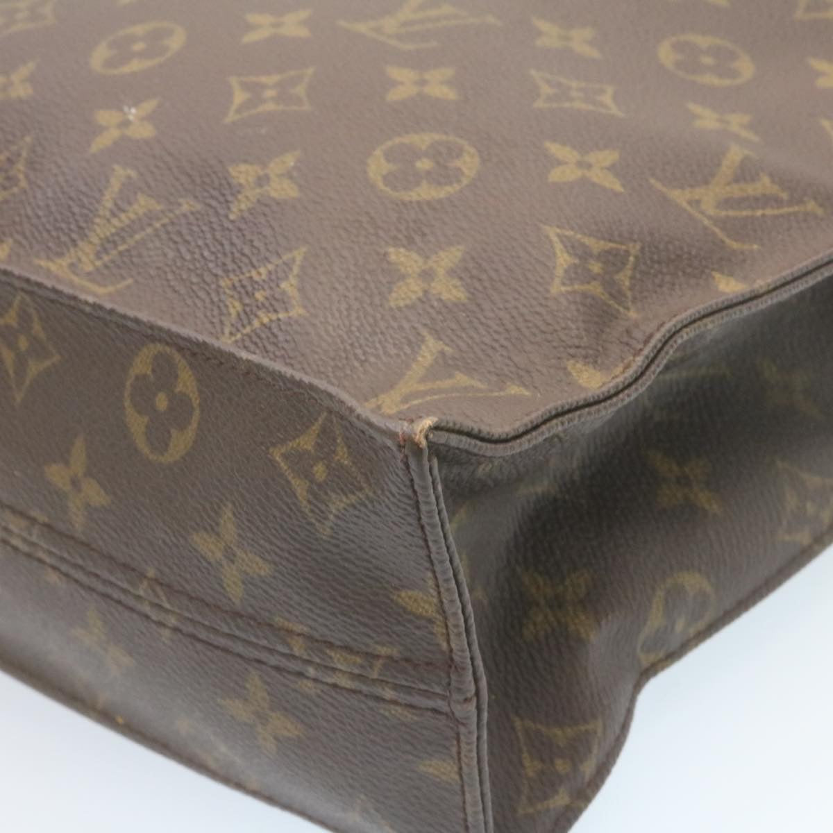 LOUIS VUITTON Monogram Sac Plat Hand Bag M51140 LV Auth am2146g