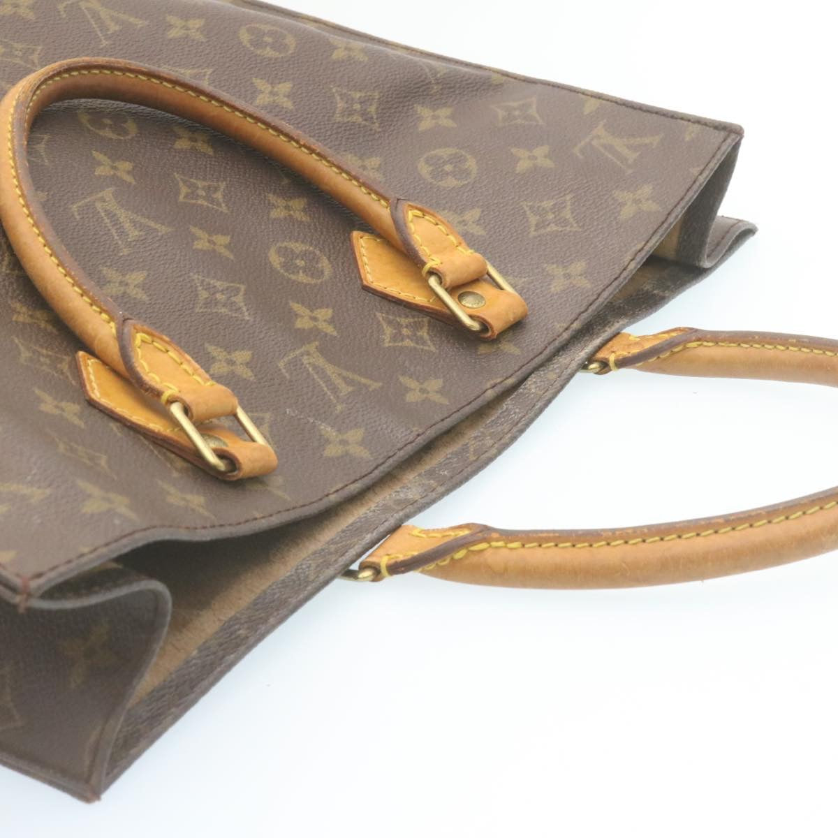 LOUIS VUITTON Monogram Sac Plat Hand Bag M51140 LV Auth am2146g