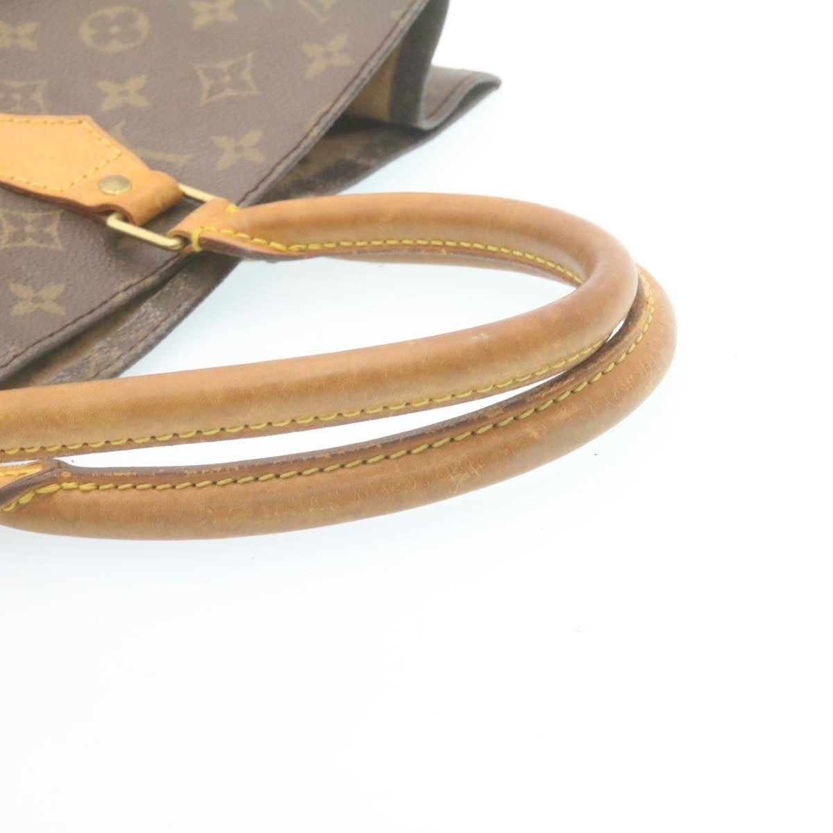 LOUIS VUITTON Monogram Sac Plat Hand Bag M51140 LV Auth am2146g