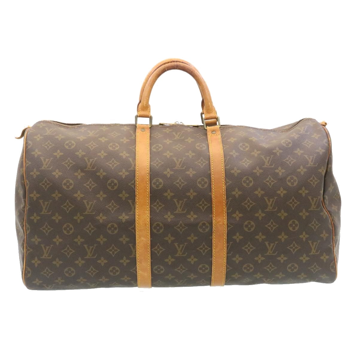 LOUIS VUITTON Monogram Keepall 55 Boston Bag M41424 LV Auth am2150g