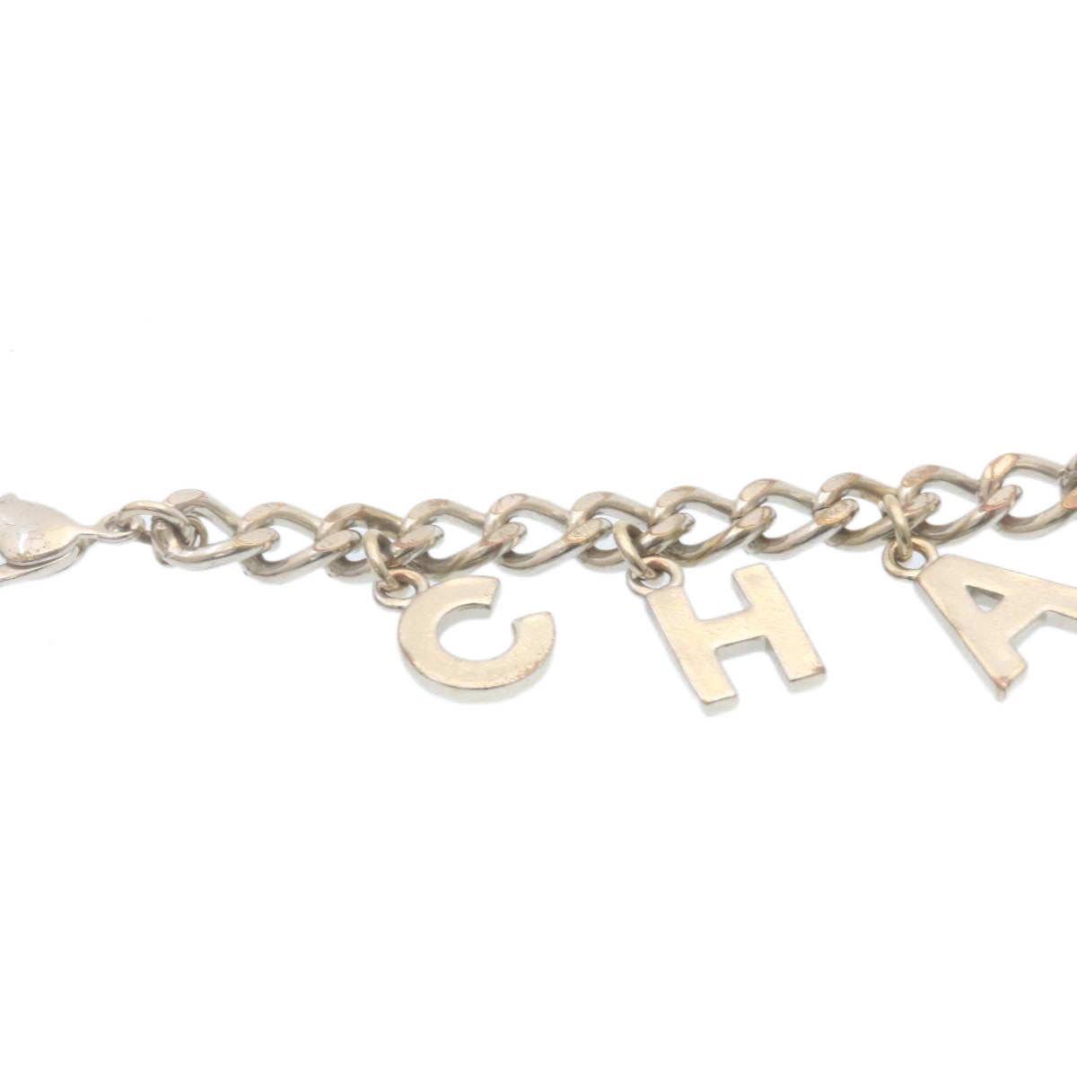 CHANEL Bracelet Silver CC Auth am2155g - 0