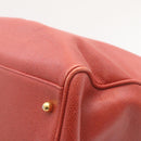 CHANEL COCO Mark Super model Chain Shoulder Bag Caviar Skin Red Auth am2162gA-8