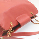 CHANEL COCO Mark Super model Chain Shoulder Bag Caviar Skin Red Auth am2162gA-6