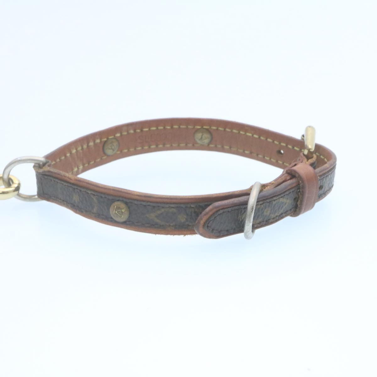 LOUIS VUITTON Monogram Leash Baxter Collier Baxter Dog Leash LV Auth am2166g - 0