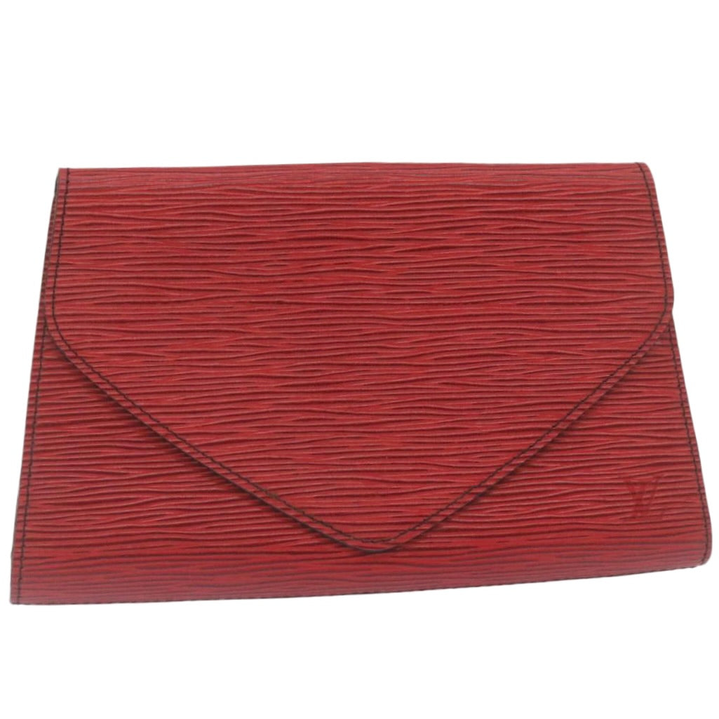 LOUIS VUITTON Epi Art deco Clutch Bag Red M52637 LV Auth am2248g