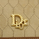 Christian Dior Honeycomb Chain Shoulder Bag Canvas Beige Auth am2250g-10