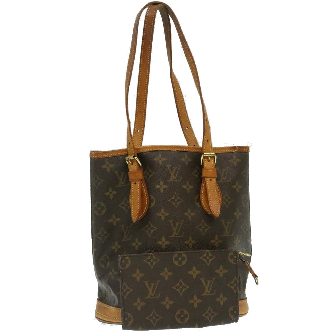 LOUIS VUITTON Monogram Bucket PM Shoulder Bag M42238 LV Auth am2255g