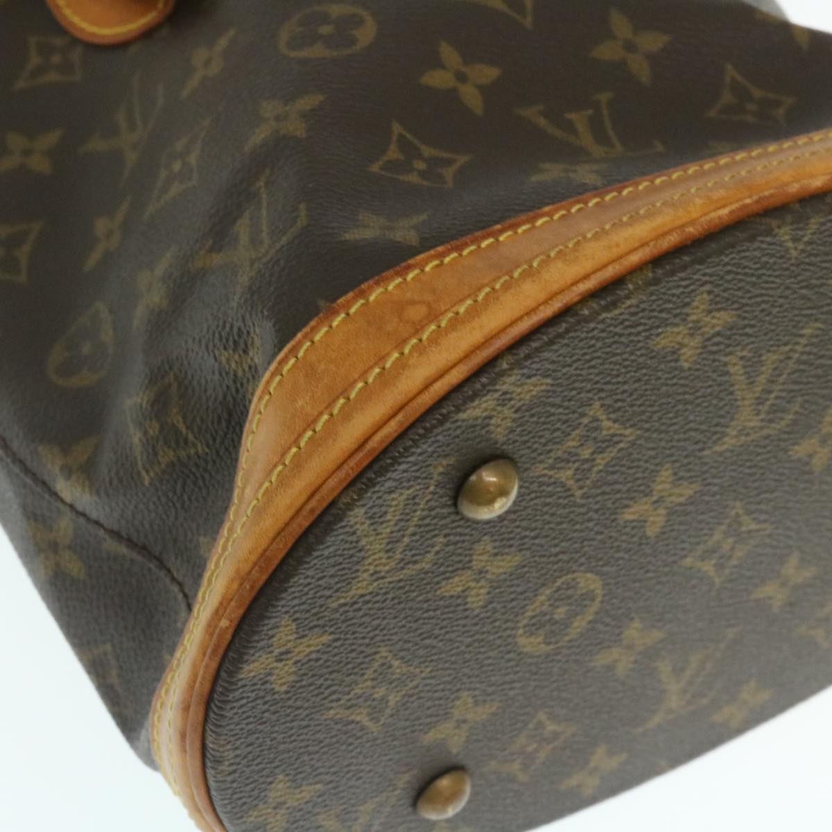 LOUIS VUITTON Monogram Bucket PM Shoulder Bag M42238 LV Auth am2255g