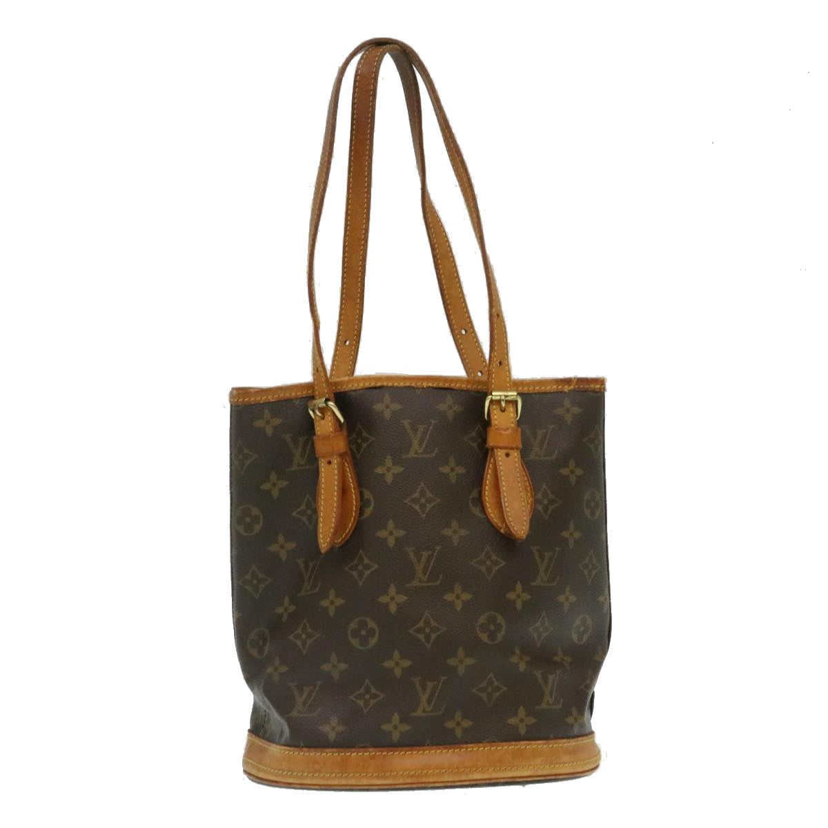 LOUIS VUITTON Monogram Bucket PM Shoulder Bag M42238 LV Auth am2255g