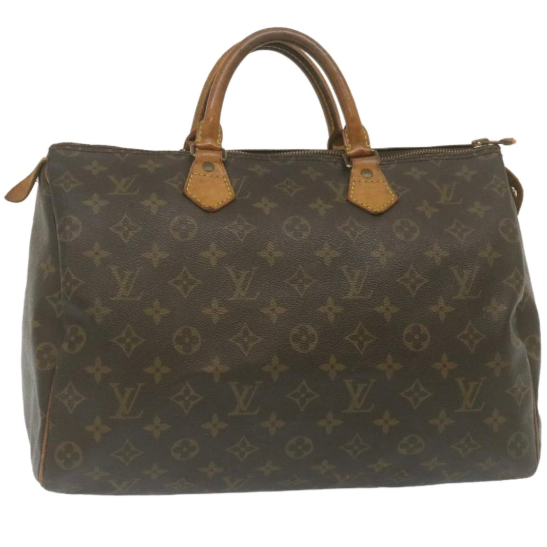 LOUIS VUITTON Monogram Speedy 35 Hand Bag M41524 LV Auth am2259g