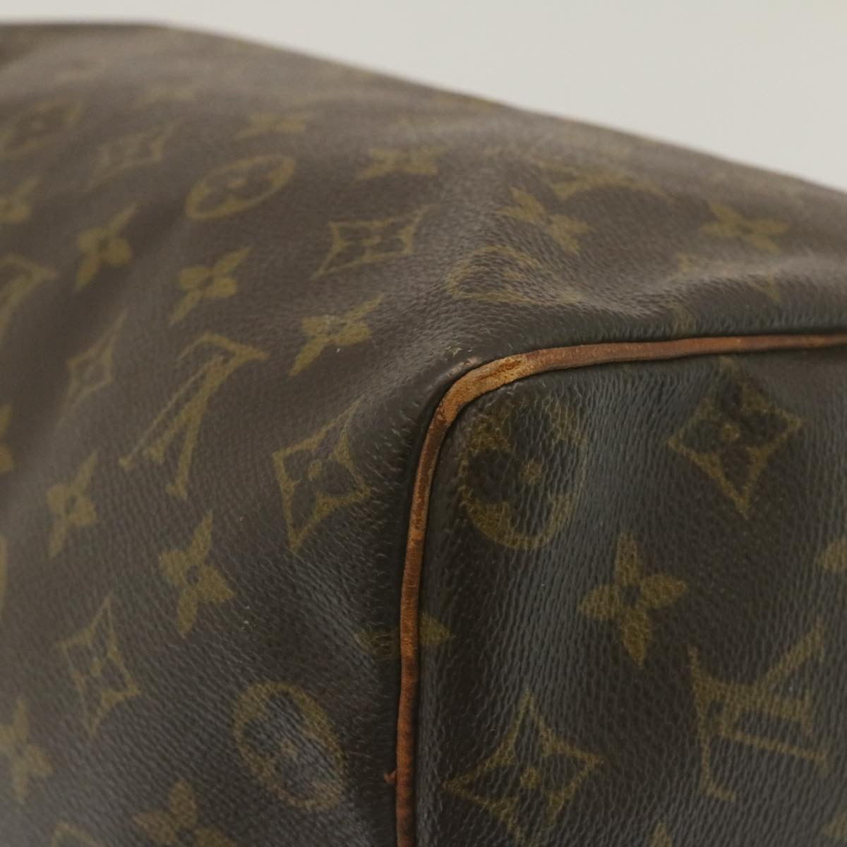 LOUIS VUITTON Monogram Speedy 35 Hand Bag M41524 LV Auth am2259g