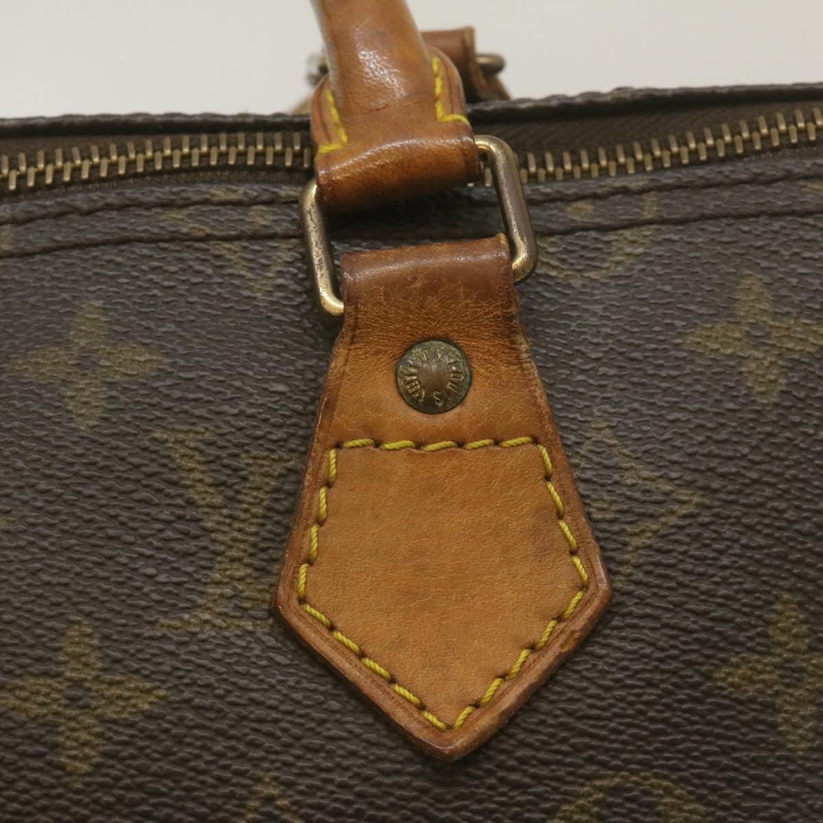 LOUIS VUITTON Monogram Speedy 35 Hand Bag M41524 LV Auth am2259g