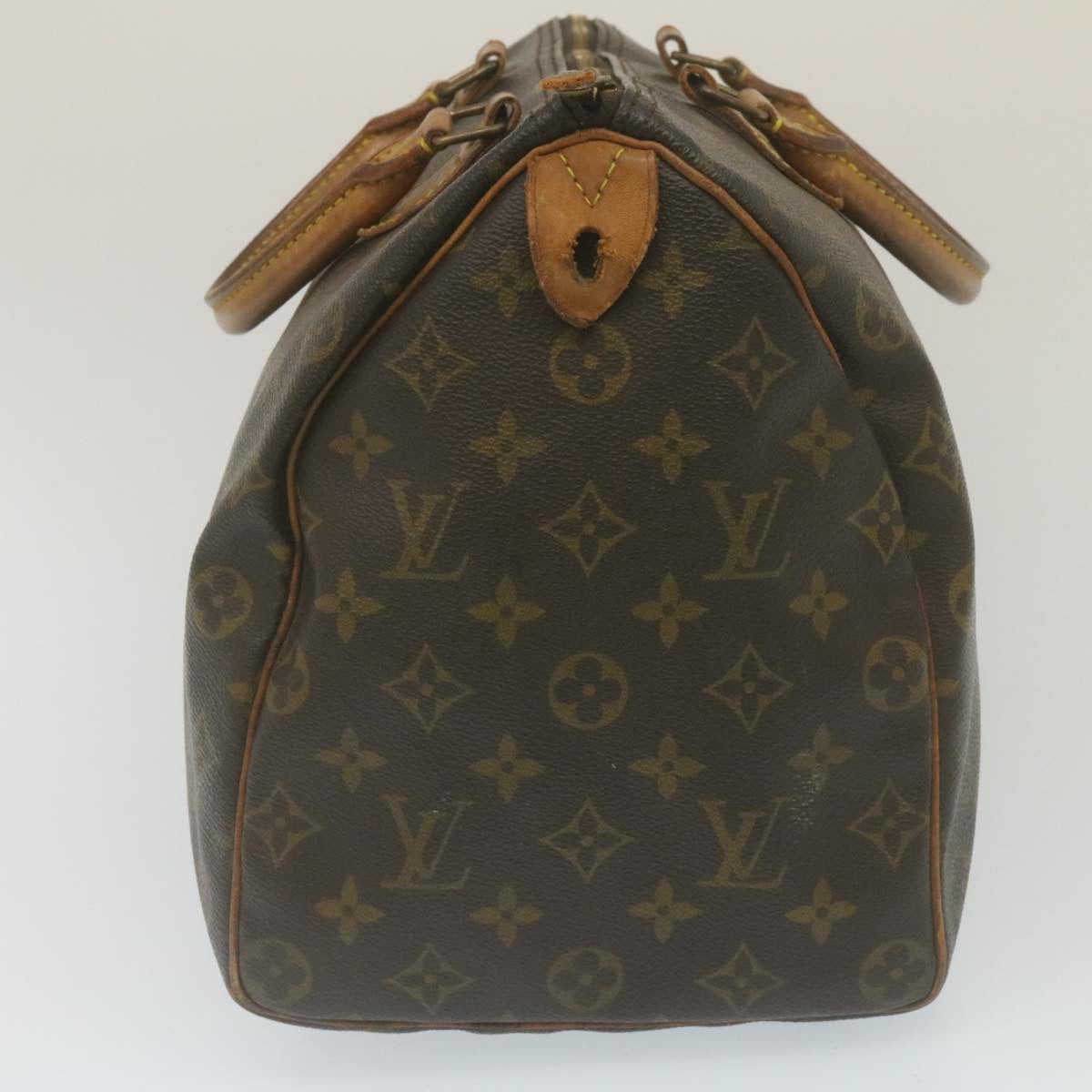 LOUIS VUITTON Monogram Speedy 35 Hand Bag M41524 LV Auth am2259g