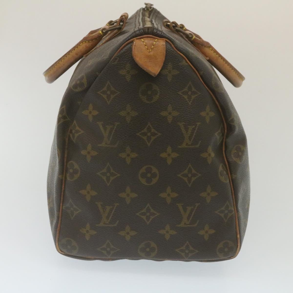 LOUIS VUITTON Monogram Speedy 35 Hand Bag M41524 LV Auth am2259g