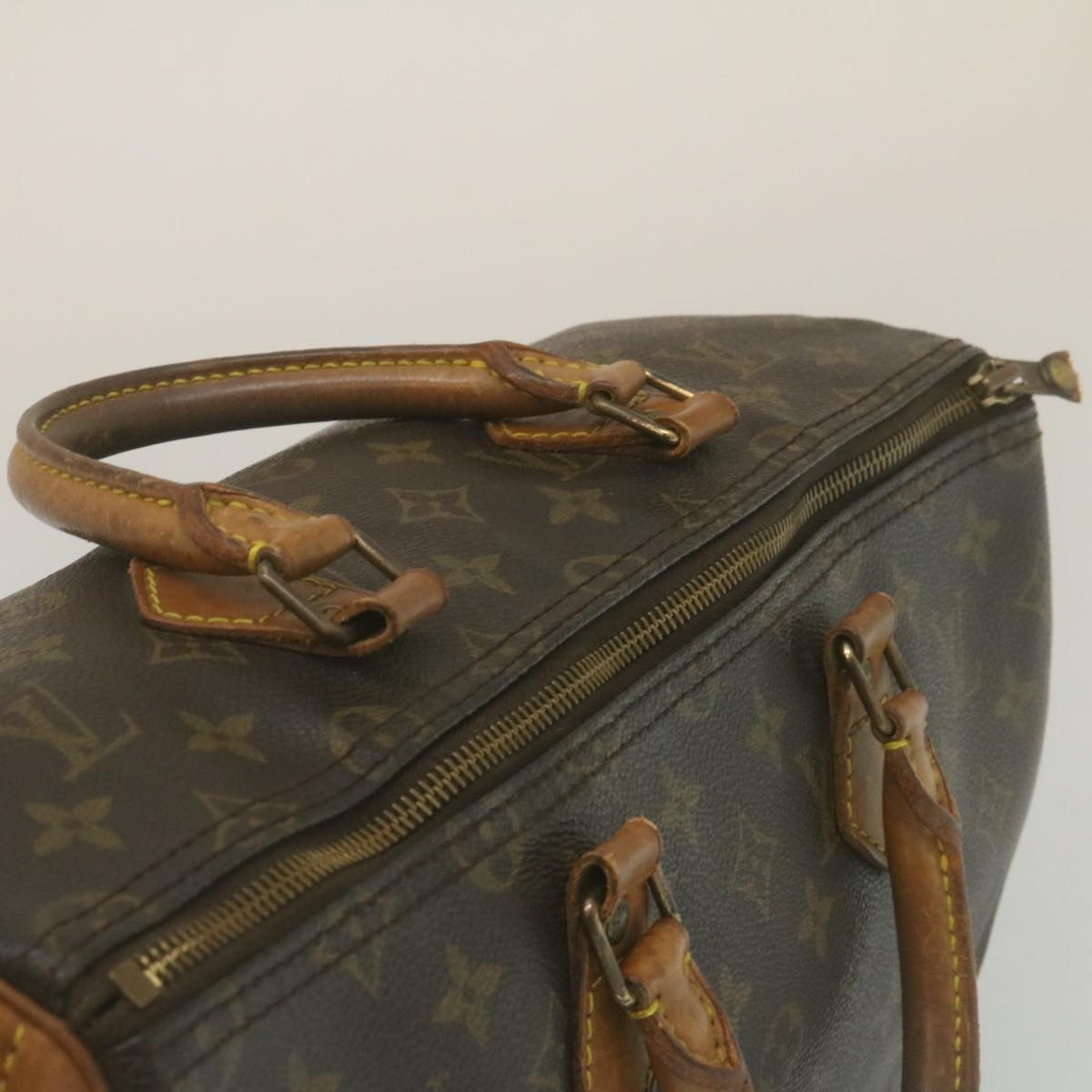 LOUIS VUITTON Monogram Speedy 35 Hand Bag M41524 LV Auth am2259g