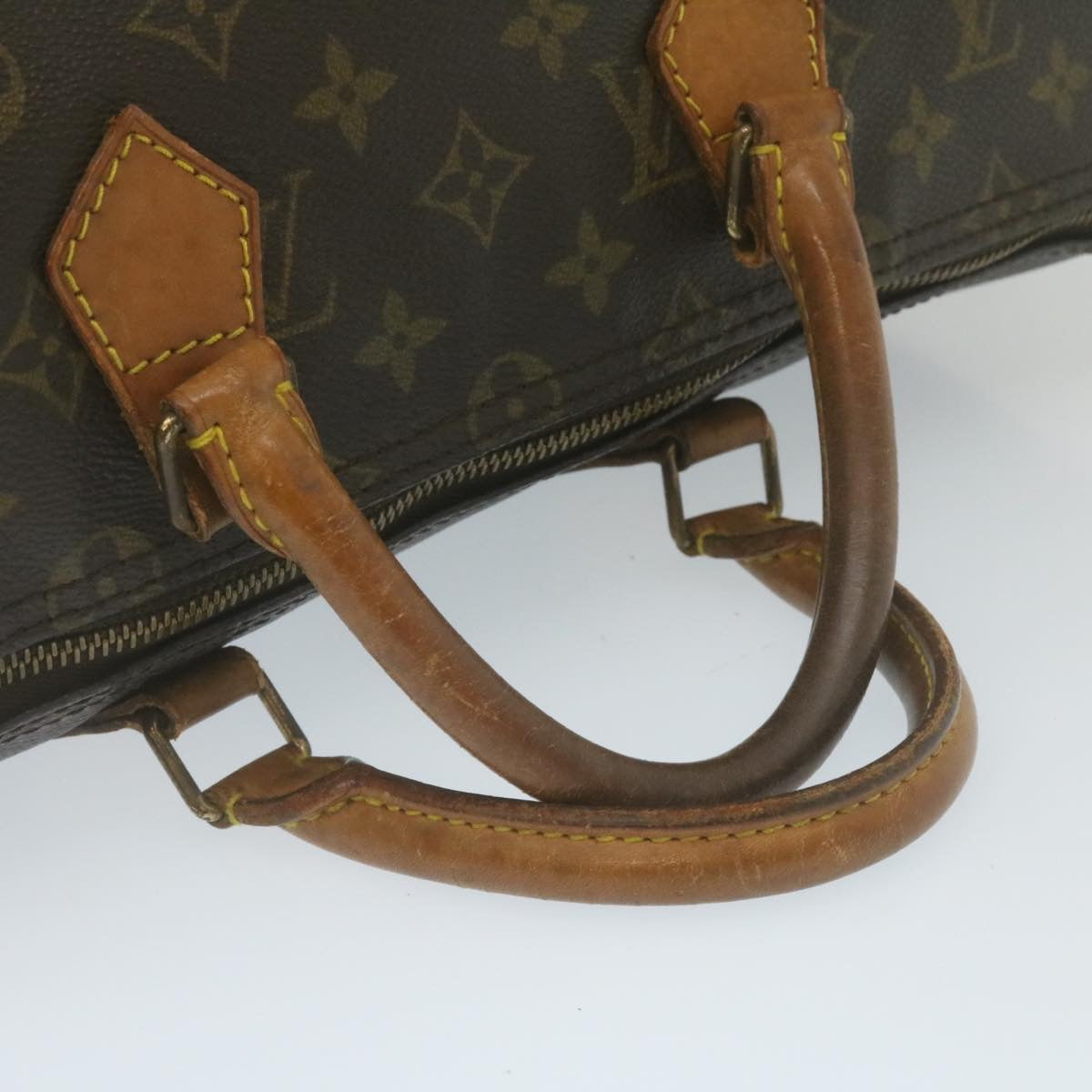 LOUIS VUITTON Monogram Speedy 35 Hand Bag M41524 LV Auth am2259g