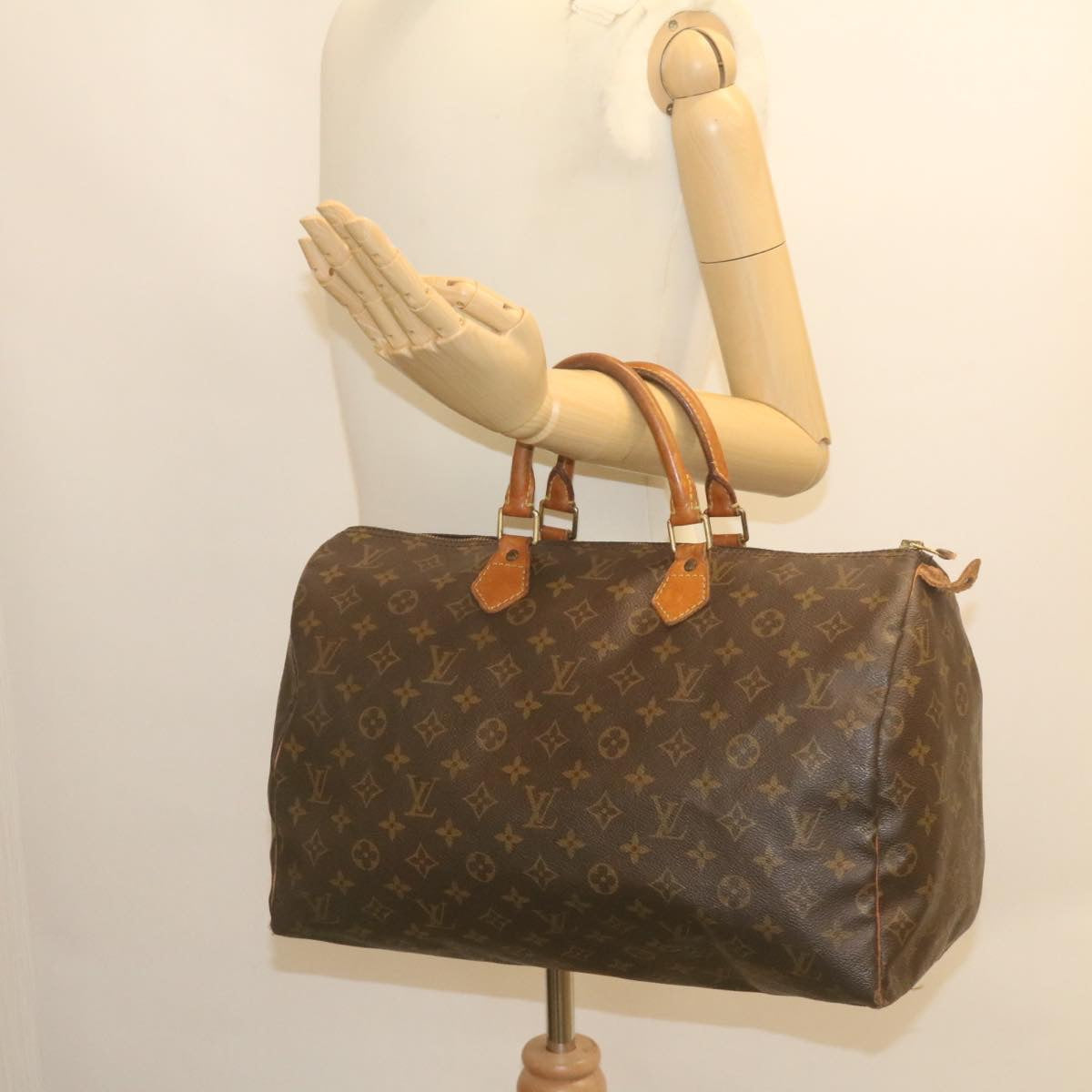 LOUIS VUITTON Monogram Speedy 40 Hand Bag M41522 LV Auth am2265g