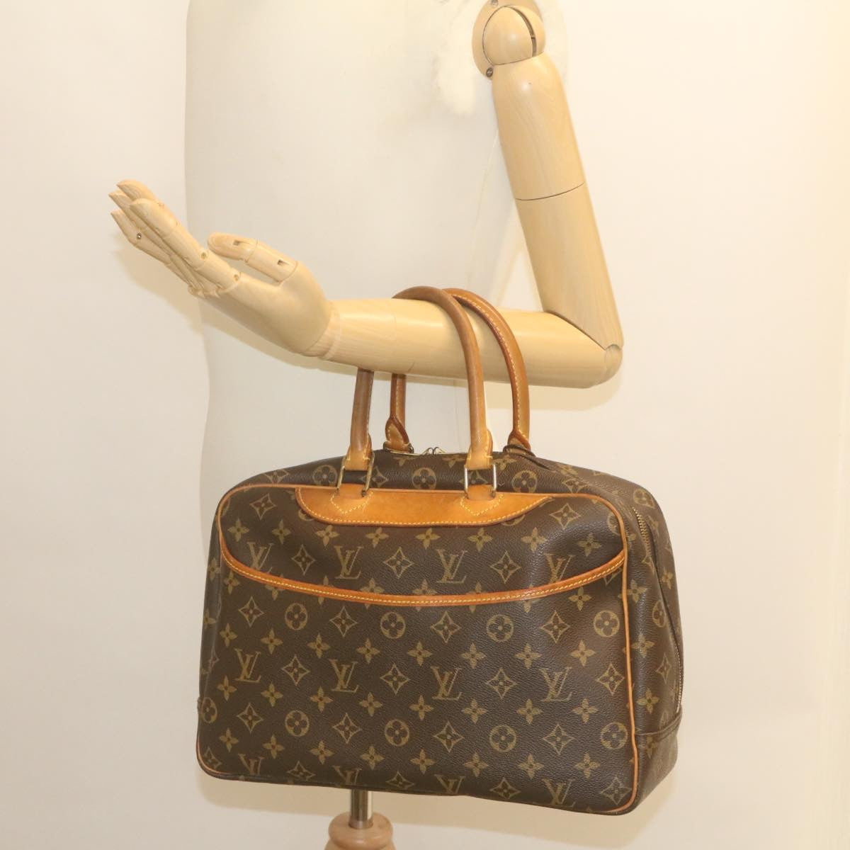 LOUIS VUITTON Monogram Deauville Hand Bag M47270 LV Auth am2295g