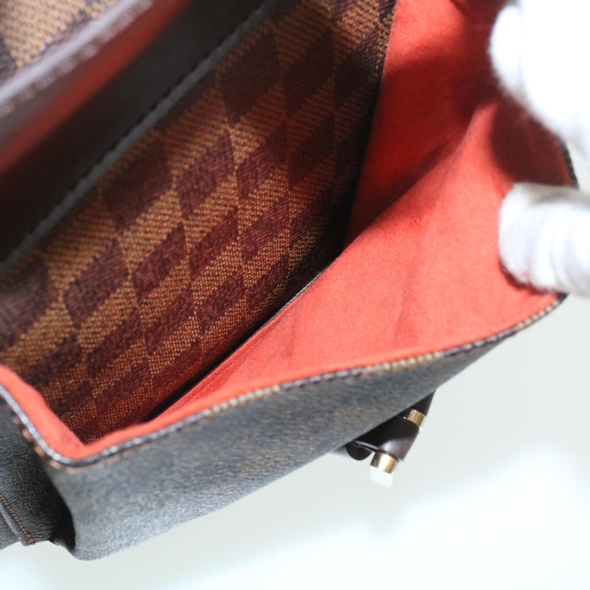 LOUIS VUITTON Damier Ebene Uzes Tote Bag N51128 LV Auth am2306g